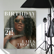 Fotohokje Verjaardagsfeest Tijdschrift Omslag Acht