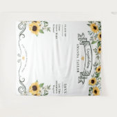 Fotohokje voor eindexamenfeest Zonnebloem wandklee Wandkleed (Voorkant (horizontaal))