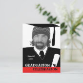 Fotohoofd Uitnodiging GraduPartij invoegen (Staand voorkant)