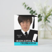 Fotohoofd Uitnodiging GraduPartij invoegen (Staand voorkant)