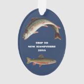 Fotohouder Visreis Forel Vis Ontwerp Ornament (achterkant)