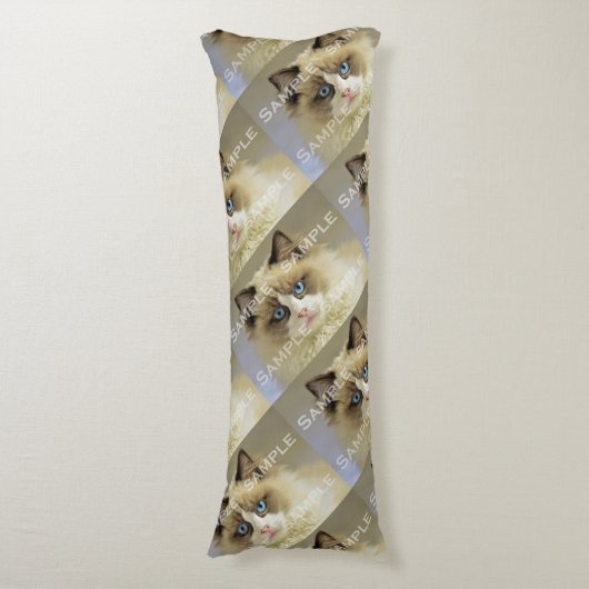 Fotohulde kat | Foto personaliseren Lichaamskussen (Voorkant Verticaal)