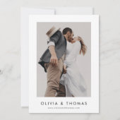 Fotohuwelijksaankondiging, nog lang en gelukkig kaart (Achterkant)