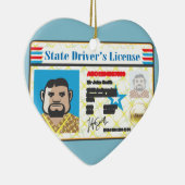 FotoID-vector rijbewijs Man Keramisch Ornament (Rechts)