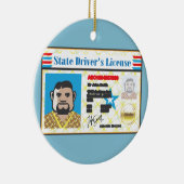 FotoID-vector rijbewijs Man Keramisch Ornament (Rechts)