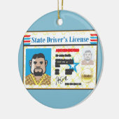 FotoID-vector rijbewijs Man Keramisch Ornament (Links)