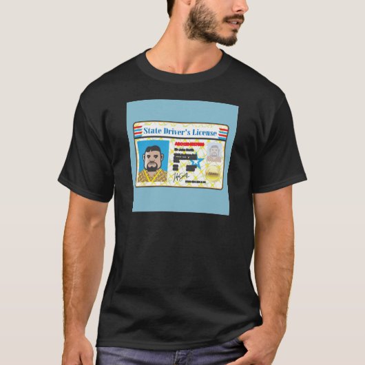 FotoID-vector rijbewijs Man T-shirt (Voorkant)