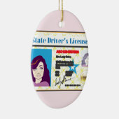 FotoID-vector rijbewijs Vrouw Keramisch Ornament (Rechts)