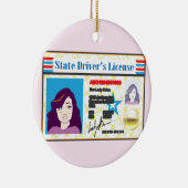 FotoID-vector rijbewijs Vrouw Keramisch Ornament (Rechts)