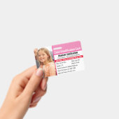 Fotoidentificatie Noodallergie Kind ID Badge (Handheld)