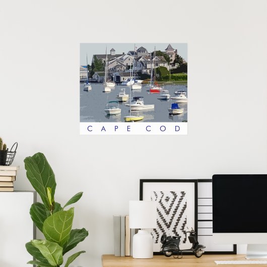 Fotoillustratie Cape Cod Harbour Poster (Thuiskantoor)