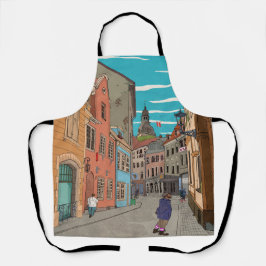 Fotoillustratie van de stad Riga Letland Schort