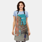 Fotoillustratie van de stad Riga Letland Schort (Gedragen)