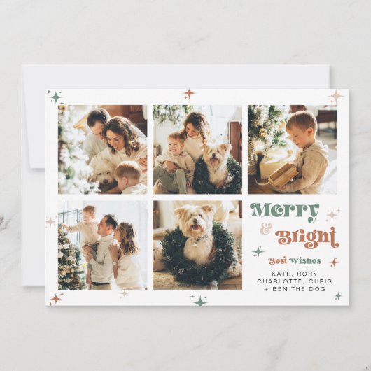 Fotojaar in Review Vakantie Kaart Christmas Boho (Voorkant)