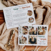 Fotojaar in Review Vakantie Kaart Christmas Boho