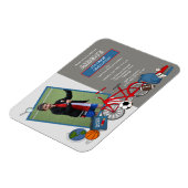 Fotojongen elementaire promotiepartij magneet (Linkerzijde)