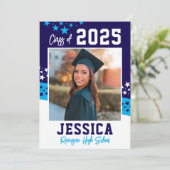 Fotokaart afstuderen Aankondiging (Staand voorkant)