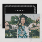 Fotokaart afstuderen Aankondiging (Voorkant / Achterkant)