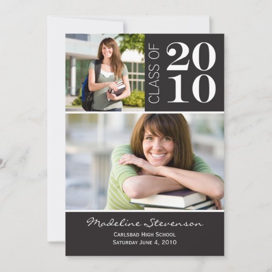 Fotokaart afstuderen Aankondiging (Voorkant)