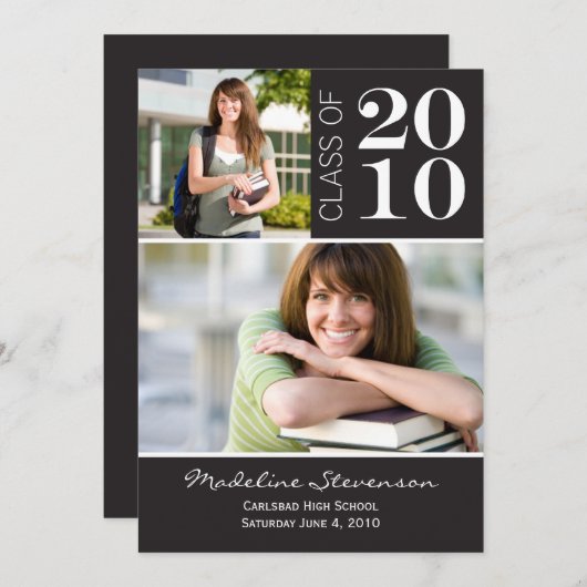 Fotokaart afstuderen Aankondiging (Voorkant / Achterkant)