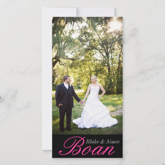 Fotokaart Bedankkaart (Voorkant)