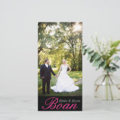 Fotokaart Bedankkaart (Staand voorkant)