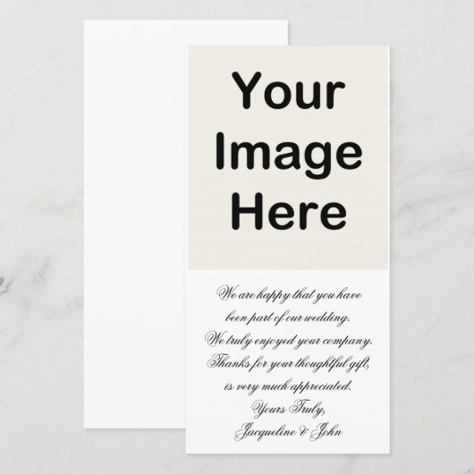 Fotokaart ~ Bedankt bruiloft (Voorkant / Achterkant)