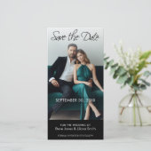 Fotokaart: Bewaar de datum - Minimalistisch Save The Date (Staand voorkant)