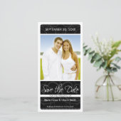 Fotokaart: Bewaar de datum Save The Date (Staand voorkant)