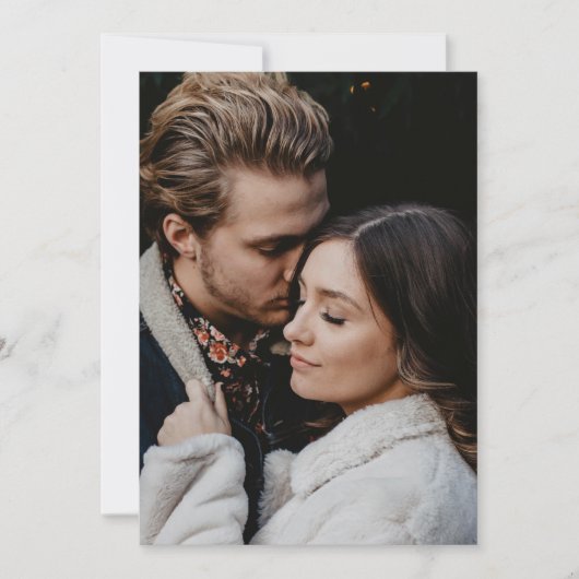 Fotokaart bruiloft uitnodiging (Voorkant)