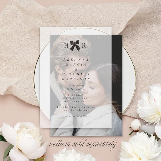 Fotokaart bruiloft uitnodiging