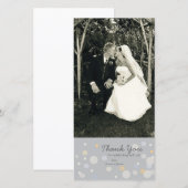 fotokaart: Champagne Bubbles Bedankkaart (Voorkant / Achterkant)