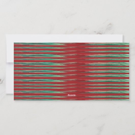 Fotokaart "Christmas Reds & Greens" Feestdagenkaart (Achterkant)