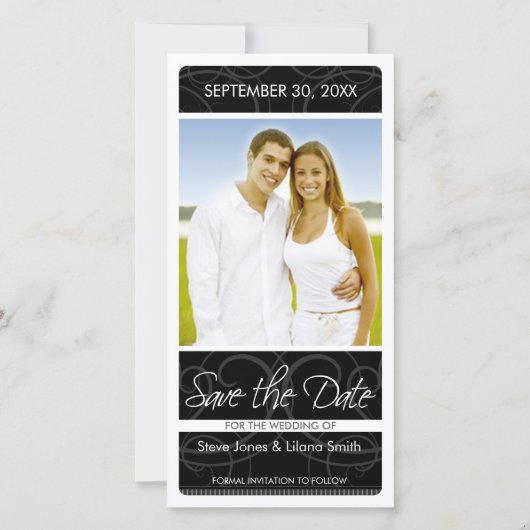 Fotokaart: datum opslaan save the date (Voorkant)