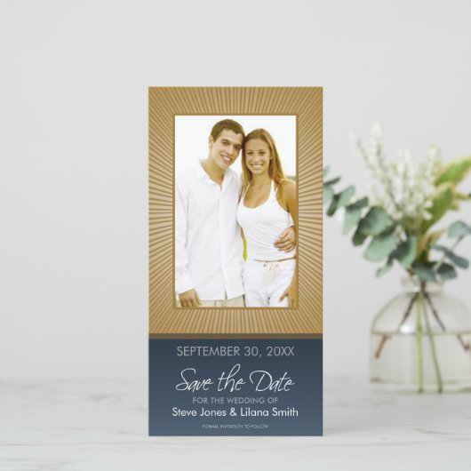 Fotokaart: datum opslaan save the date (Staand voorkant)