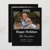 Fotokaart in elke kleur - HAMbyWG Feestdagenkaart (Voorkant / Achterkant)