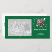 Fotokaart - kerstcadeau feestdagenkaart (Voorkant / Achterkant)