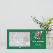 Fotokaart - kerstcadeau feestdagenkaart (Staand voorkant)