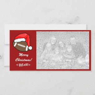 Fotokaart - kerstFootball Feestdagenkaart