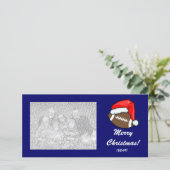 Fotokaart - kerstFootball Feestdagenkaart (Staand voorkant)