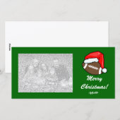 Fotokaart - Kerstvoetbal Feestdagenkaart (Voorkant / Achterkant)