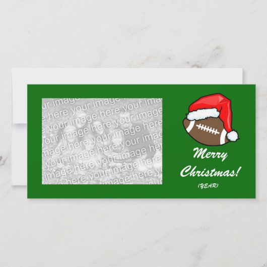 Fotokaart - Kerstvoetbal Feestdagenkaart (Voorkant)
