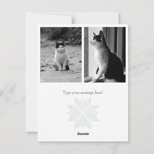 Fotokaart met brei ontwerp - HAMbyWG Feestdagenkaart (Achterkant)