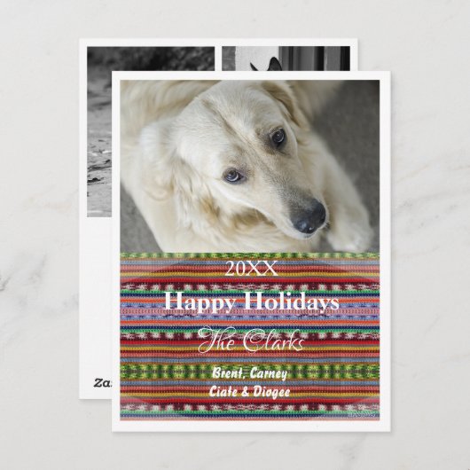 Fotokaart met brei ontwerp - HAMbyWG Feestdagenkaart (Voorkant / Achterkant)