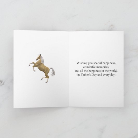 Fotokaart met een fokpaard kaart (Binnen)