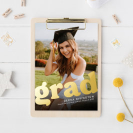 Fotokaart met folie afstuderen hoek opnieuw instel folie uitnodiging