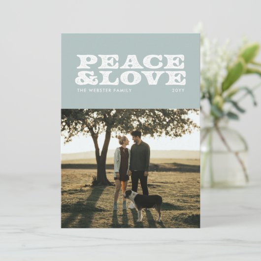 Fotokaart met foto's voor iedereen feestdagenkaart (Staand voorkant)