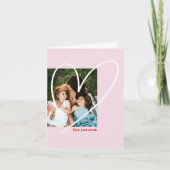 Fotokaart met handgetekende Moederdag Kaart (Voorkant)