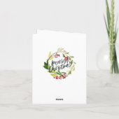 Fotokaart met het meest favoriete kerstblad voor w feestdagen kaart (Achterkant)