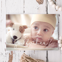 Fotokaart met het schrijfschrift Godfather-voorste Kaart